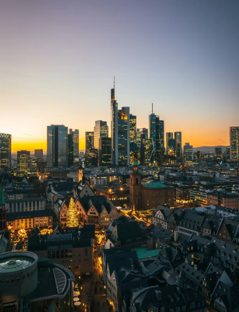 Vista de Frankfurt - destino de mudanzas internacionales desde Argentina