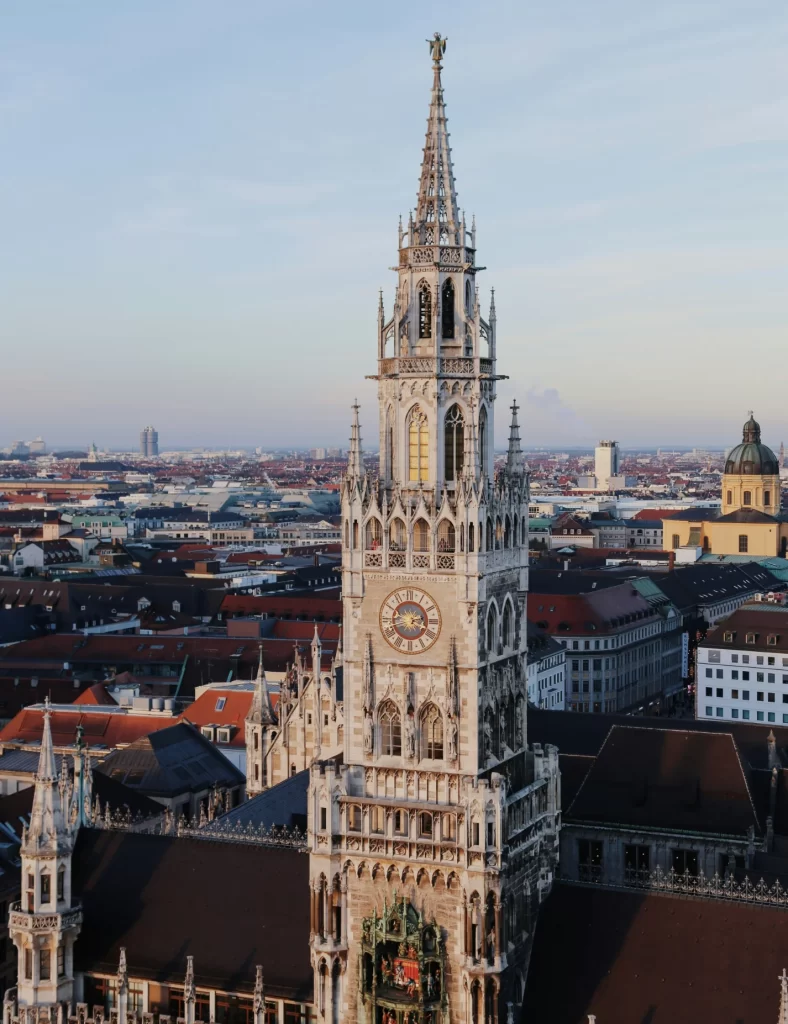 Vista de Munich - destino de mudanzas internacionales desde Argentina
